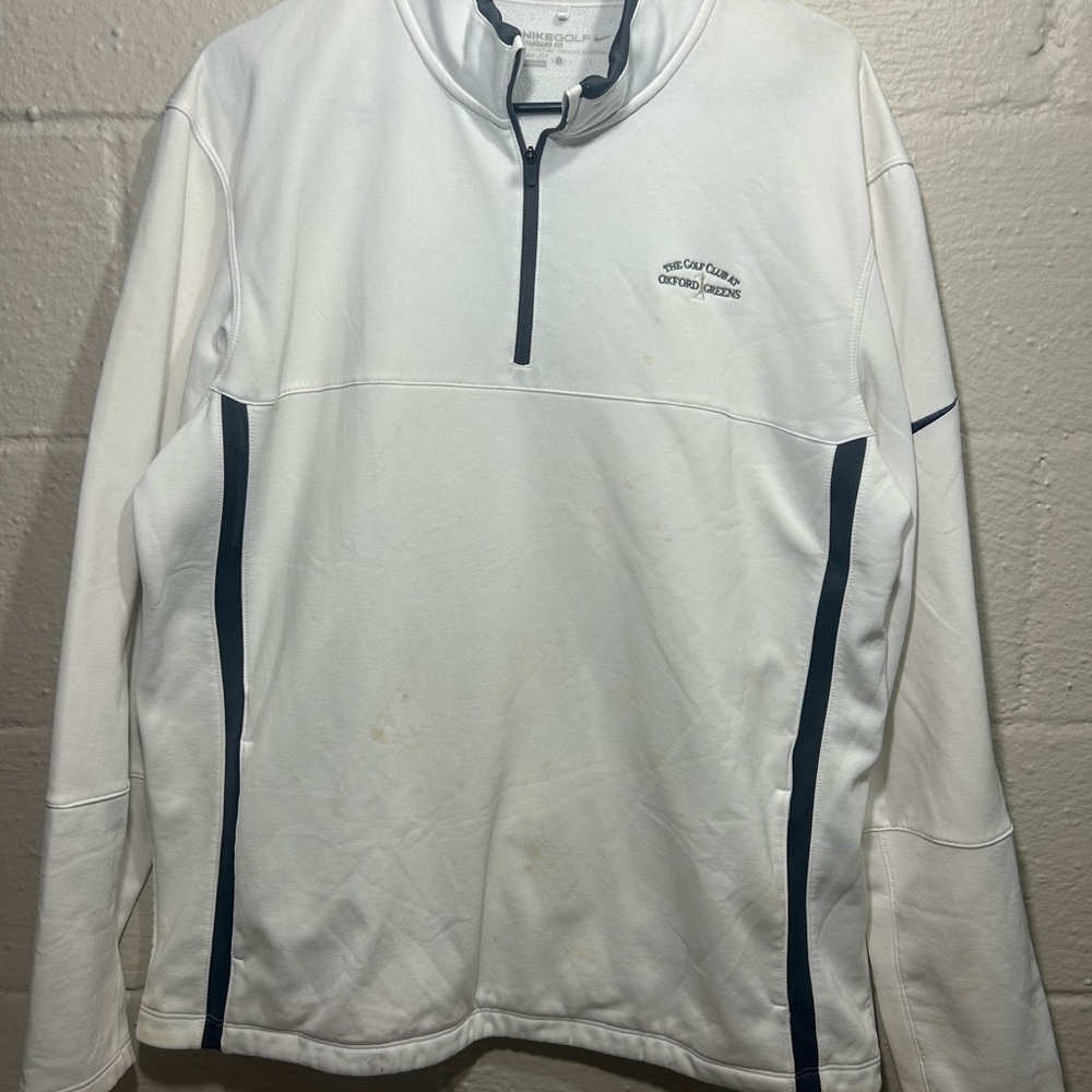 Nike Golf Standard Fit Quarter Zip “Oxford Greens Club” Size Men’s Large